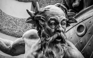 Art Sculpture in Monochrome