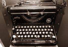 retro writing machine