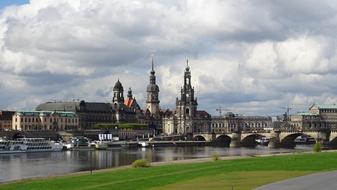 unusually beautiful Dresden city