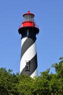 St Augustine red Lighthouse