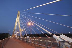 Modern Bridge in Warsaw