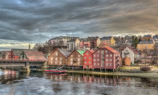 magnificent Trondheim Norway River