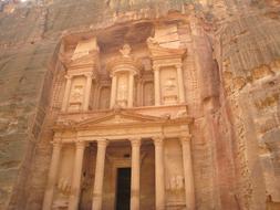Petra Jordan Carved Wall ruins
