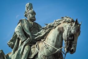 Historically Statue Monument of man on horse
