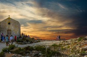 Church Of St Mary Magdalen at sunset