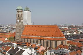 panoramic view of the historic architecture of Munich