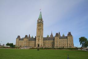 Canada Parliament green grass