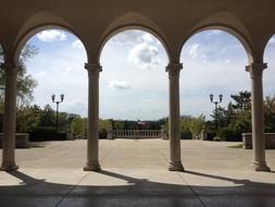 arched entrance to the park