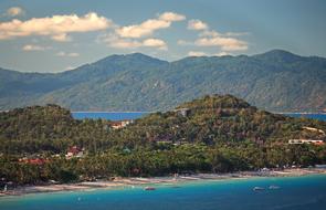 panoramic view of Samui island on a sunny day