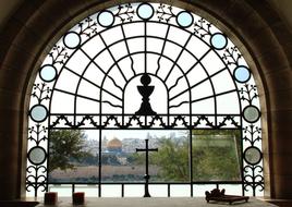 view from the window on the architecture of jerusalem