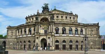 Dresden Opera House on a sunny day
