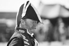 Portrait Adult uniform black and white