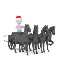 clipart of white male and horses