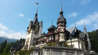 Castle Romania blue sky