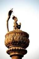 famous Nepal King City statue