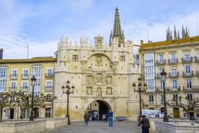 medieval arch in Burgos, Spain