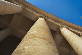 columnar in vatican architecture close up