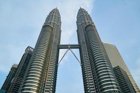 Malaysia Skyscraper Building blue sky