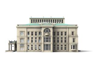 villa hill building 3d