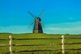 England Windmill on a sunny day