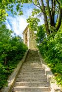 Ruins Castle stairs