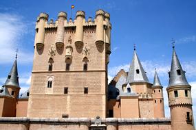 castle in Segovia, Spain