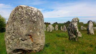 Carnac Stones or Brittany Megalith