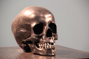Bronze Skull Head