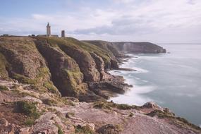 Coast Lighthouse on the atlantic coast