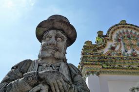 Sculpture near temple