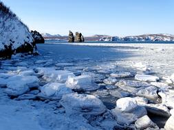 landscape of Ocean Bay Rocks