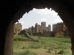 Gonder Castle Ethiopia green grass