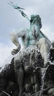 Alexanderplatz Fountain Of neptune in Berlin