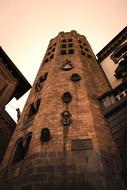 medieval gothic tower as art