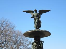 bronze statue in New York, US