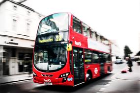 famous London Bus Red