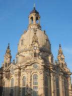 Frauenkirche Dresden Church blue sky