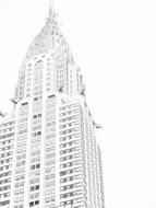 Architecture Building New York drawing