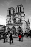 Notre Dame Cathederal Tourist people