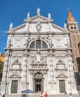 romantic architecture of venice on a sunny day