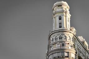 famous Valencia Building Background grey