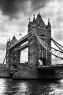 Tower Bridge london black and white