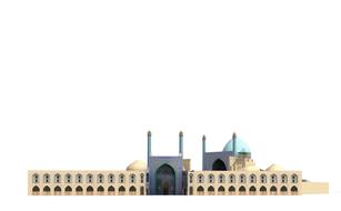 visualization of the royal mosque in isfahan, Iran