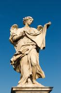 Angel With Veronica blue sky, rome, italy