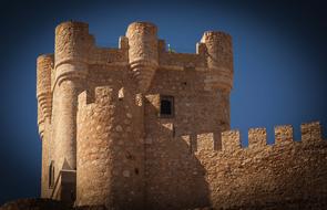 Castle Middle Ages brick, spain