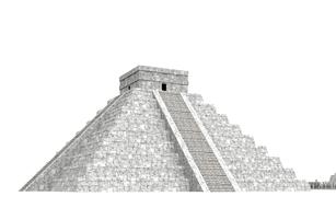 famous pyramid mexico architecture drawing