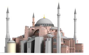 hagia sophia istanbul building how rendering