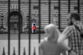 Buckingham Palace Guard red uniform