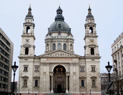 Beautiful and decorated St Stephen's Basilica in Budapest, Hungary