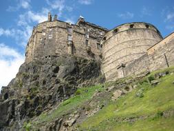 wall of Edinburgh Castle, Scotland